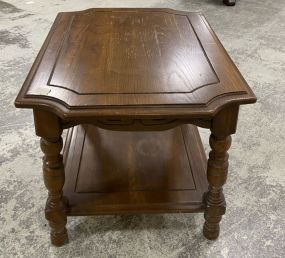 Late 20th Century Oak Lamp Table