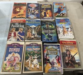 12 Disney VHS Tapes