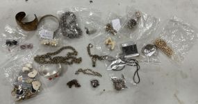 Group of Assorted Costume Jewelry and .925 Sterling Pieces