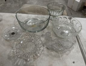 Group of Clear Glassware