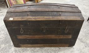 Antique Dome Top Streamer Trunk