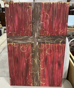 Signed Rachel Painting of Cross