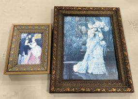 Two Gold Gilt Framed Prints