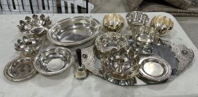 Group of Silver Plate Serving Pieces