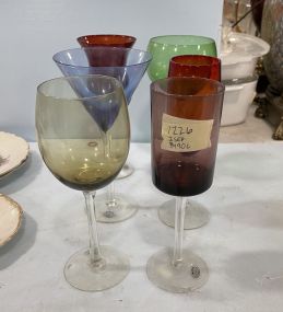 Different Color Stemware in Various Shapes