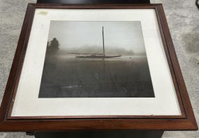 Framed Photograph of Sailboat