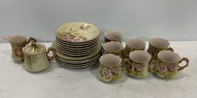 Lefton China Green with Roses