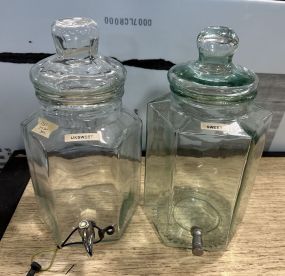 Two Glass Dispensers