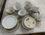 Group of Porcelain Saucers and Cups