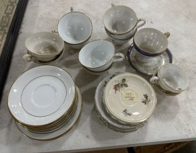 Group of Porcelain Saucers and Cups