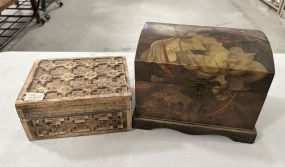 Two Decorative Storage Boxes