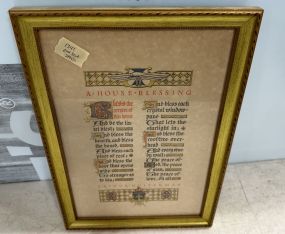 A House Blessing Framed Quote