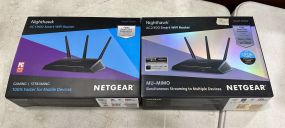 Two Netgear Nighthawk AC1900 Smart WIFI Router