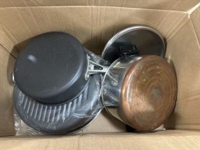 Box Lot of Pots and Pans