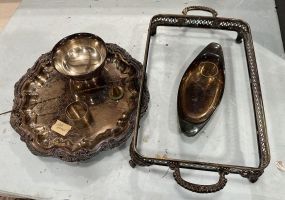 Group of Silver Plate Serving Pieces