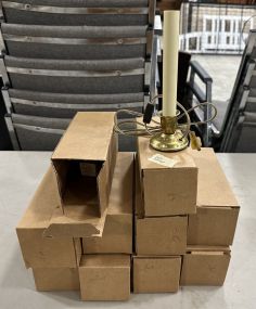 10 Brass Candle Stick Lamps