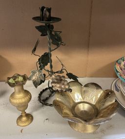 Three Decorative Metal Pieces