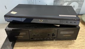 Sony Tape Recorder and Sony Blue Ray Disc