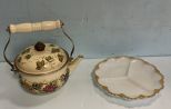 Teapot Kettle and Divided Dish