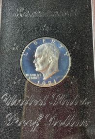 1971-S Esenhower Proof Silver Dollar in Original Protective Case