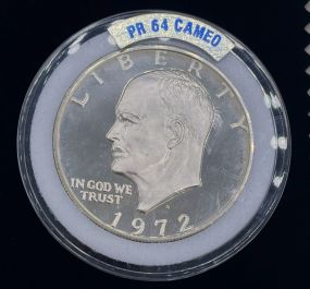 1972-S Eidenhower PR64 Cameo Silver Dollar