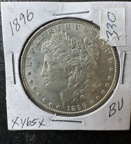 1896 BU Morgan Silver Dollar Rare