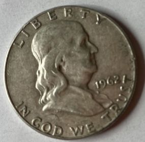 1962 Silver Franklin Half Dollar