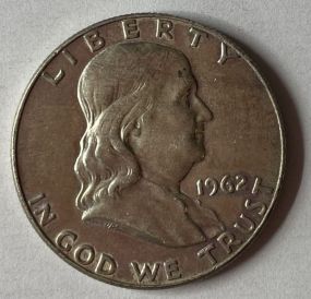 1962 Silver Franklin Half Dollar