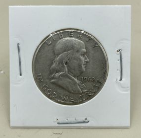 1962 Silver Franklin Half Dollar