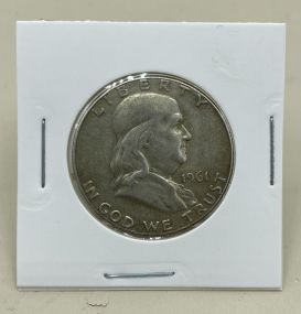 1961 Silver Franklin Half Dollar