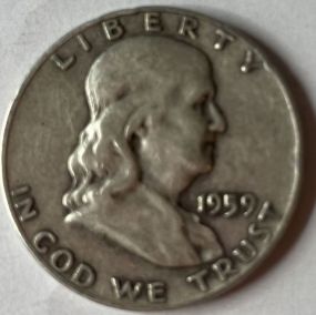 1959 Silver Franklin Half Dollar