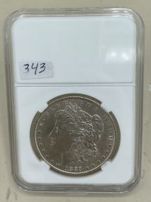 1883 AU Morgan Silver Dollar