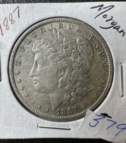 1887 Morgan Silver Dollar