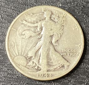 1943 Walking Liberty Silver Half Dollar