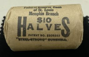1963-D Original Federal Reserve Bank Shotgun Role Of Franklin Half Dollars