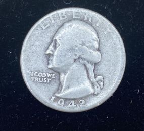 2 Rolls Of Washington Silver Quarters