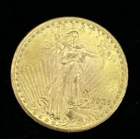 1925 St. Gaudens 21.6k Gold $20 Coin