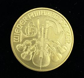 2008 Republic of Austria 100 Euro 1 oz. 99.99 Fine Gold Coin