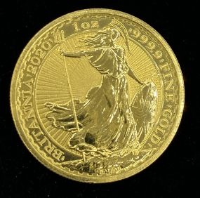 2020 1 oz. Fine Gold One Hundred Pound Queen Elizabeth Coin