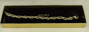 Men's 14k Gold Singapore Chain Link 8
