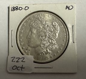 1880-O Morgan Silver Dollar