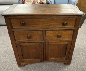 Vintage Mahogany Dry Sink Cabinet