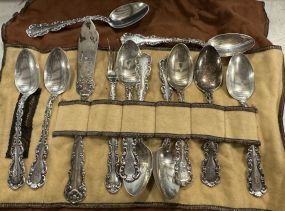 12 Piece Sterling Spoons, Cocktail, and Butter Knife