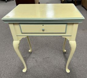 Factory White Queen Anne Sewing Cabinet
