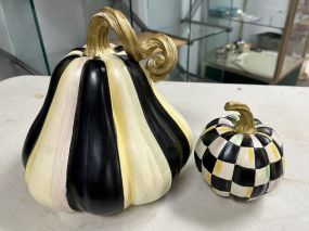 Mackenzie Childs Resin Pumpkins