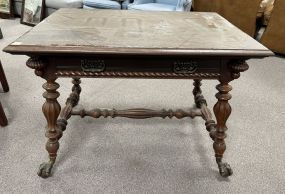 Antique Mahogany Library Table