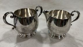 Frank Whiting Sterling Sugar and Creamer 7.550 ozt