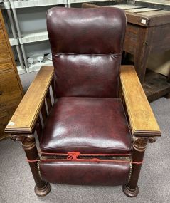 Antique Morris Style Recliner Chair