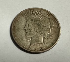 1922-D Peace Liberty Dollar