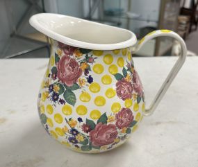 Mackenzie Childs Buttercup Enamel Pitcher